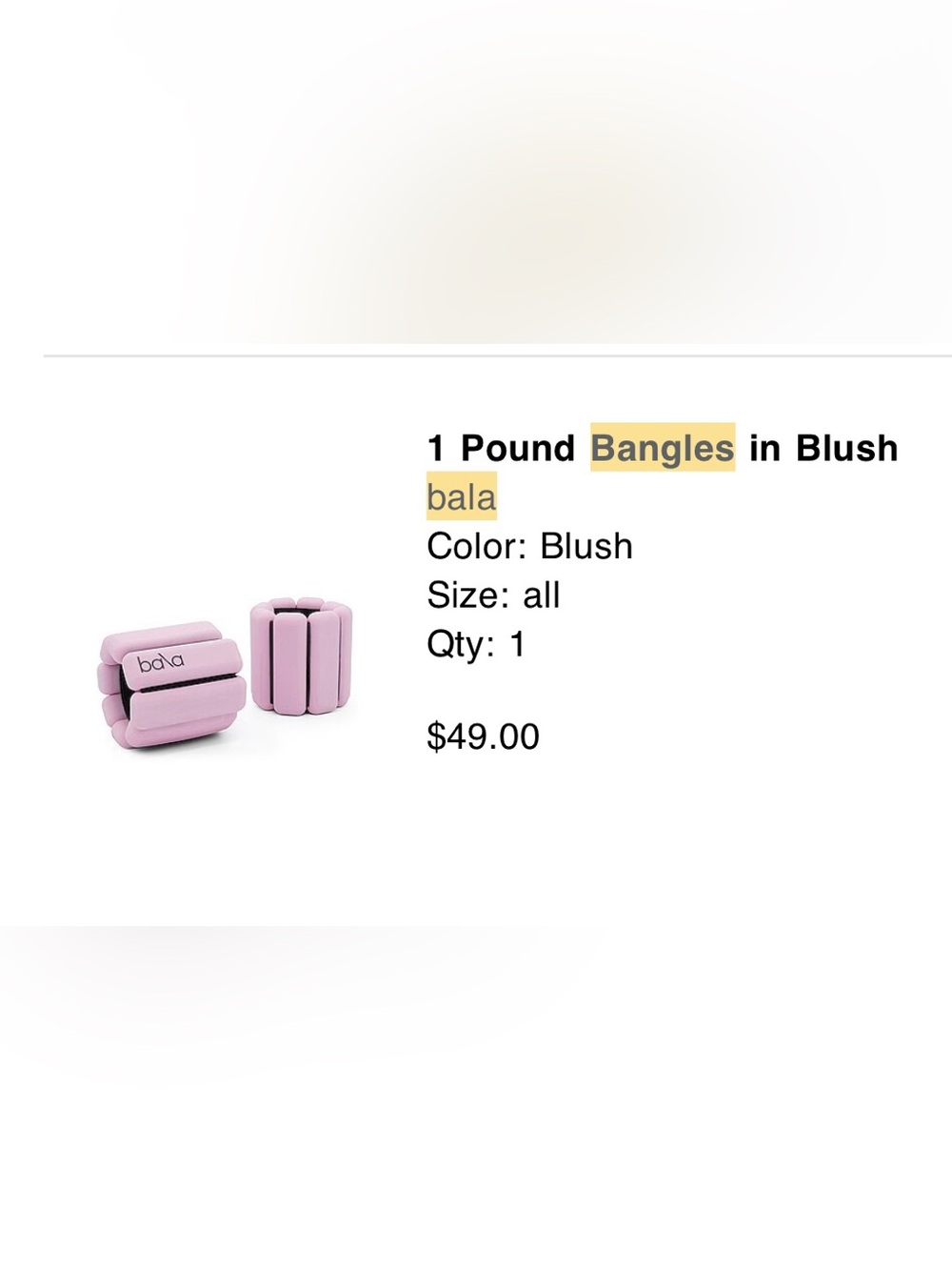 Bala Bangles - Set of 2 - 1-pound wrist and ankle weights